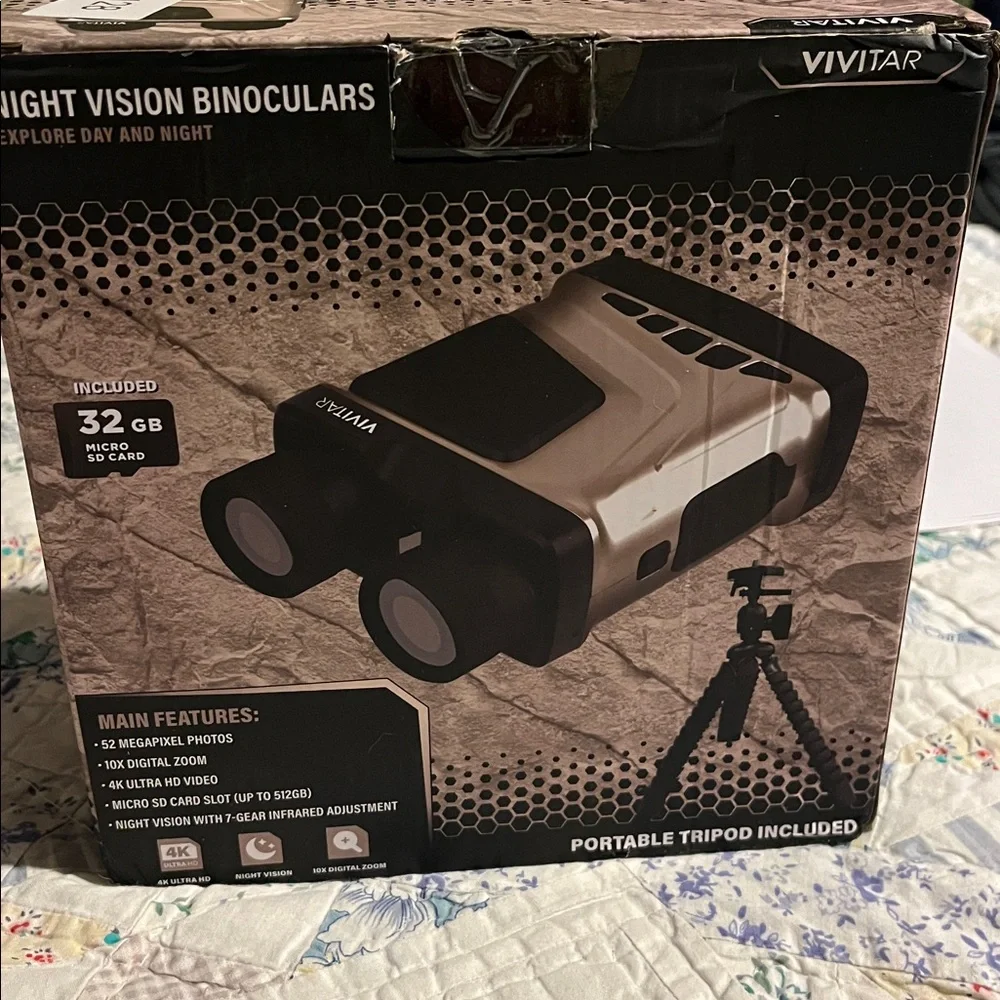 Vivitar Night Vision Binoculars - Black and Silver Brand New in box.